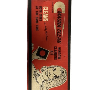 Magna Clean Vintage As Seen On TV , Cleans Both Sides Window Cleaning Kit