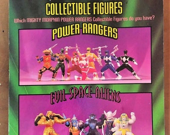LOT 2 FIGURINE Vintage Power Rangers Rouge Red + Goldar Evil Space Alien Bandai EUR 13,99 - FR