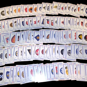 Vintage US Army Divisions Shoulder Patch Series Collectible Cards 126 Count