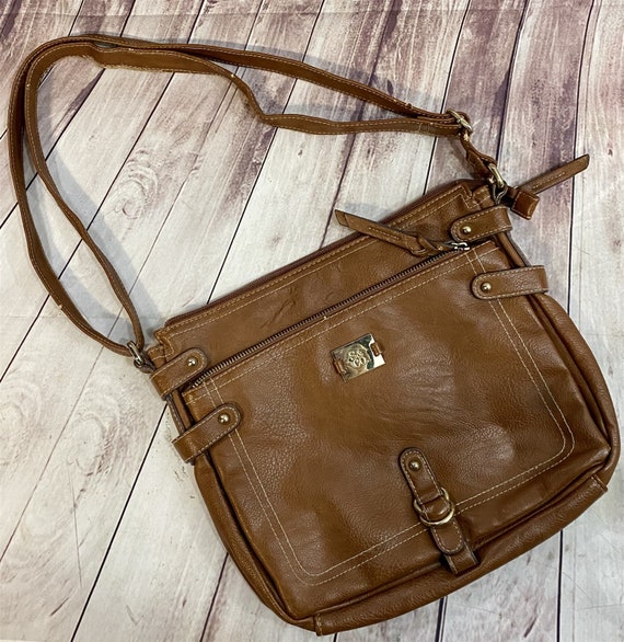 Buy Medium Brown W Gold Hardware Saddlebag Type Vintage Purse by