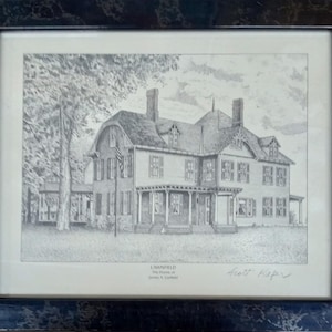 Home James Garfield Lawnfield Vintage Black Marble Frame Print Scott Kiefer