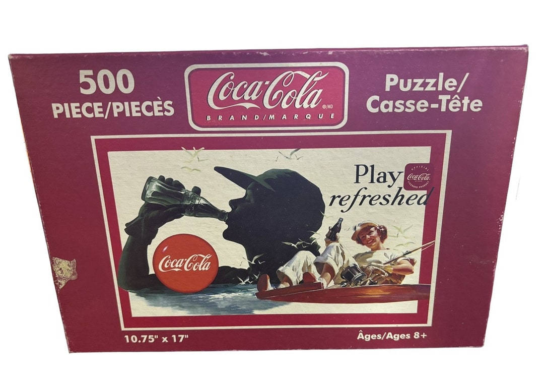 Coca Cola Puzzle 500 Pieces Play Refreshed Vintage Coke Jigsaw - Etsy