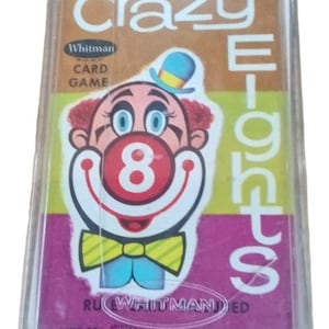 Withman Crazy Eights Kartenspiel Vintage Sammlerstück Nostalgische 1960er Jahre