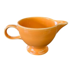 Fiesta - Tangerine Orange Individual Creamer Homer Laughlin Ceramic Tea Set HLC