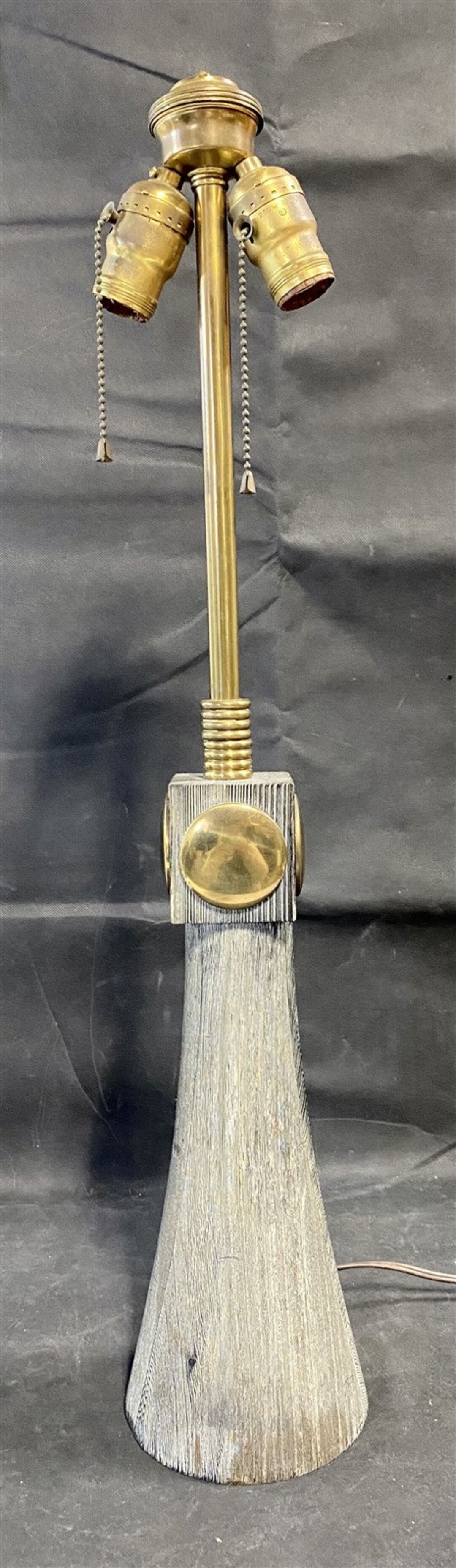 Vintage 1950s Driftwood 2 Bulb Pull Chain Switch Table Lamp - Etsy