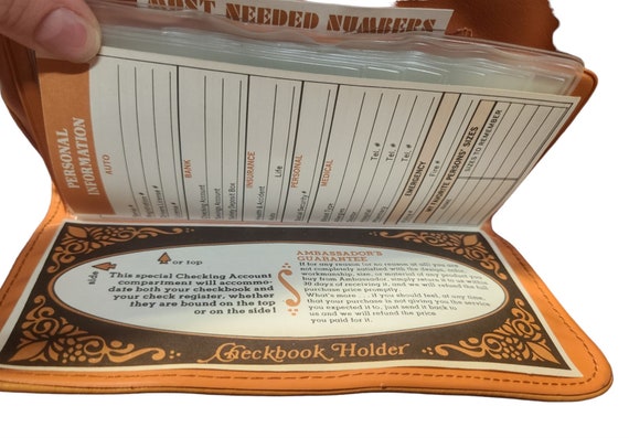 Ambassador Brand Vintage Wallet Checkbook Clutch … - image 5