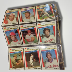 Vintage Baseball Cards 1989 Topps K-Mart 25th Anniversary--Lot of 18 Cards