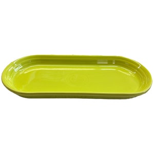 Fiesta - Lemongrass Green Small Bread Tray Homer Laughlin Ceramic Dish Cooking