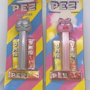 Garfield Arlene Nermal Foreign Issued Pez on Striped Cards