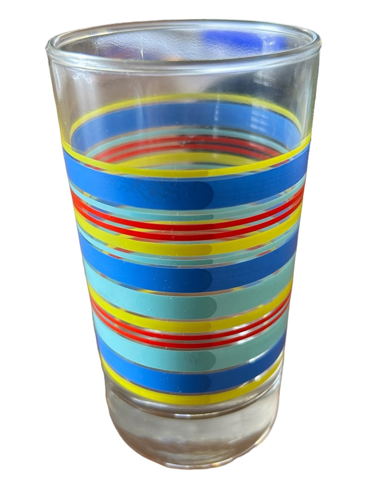 Fiesta - 8oz Juice Glass Lemongrass Lapis Turquoise Scarlet Homer ...