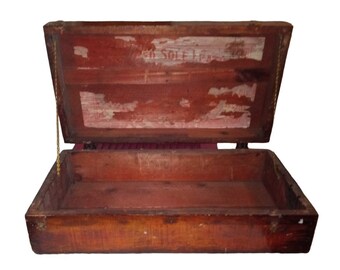 Leather Chest Vintage Collectible Antique Rustic Rare Storage