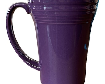Fiesta - Mulberry Purple Bistro Latte Mug Homer Laughlin Coffee Cup Tea Drink