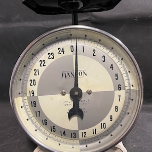 Antike Emaille Vintage Hanson Küchenwaage