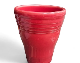 Fiesta - Scarlet Red Bathroom Tumbler Homer Laughlin HLC Ceramic Cup
