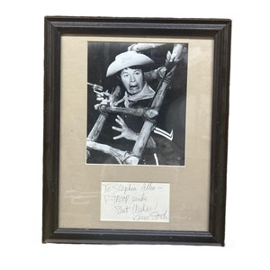 1960s Star Actor Larry Storch F-Troop Star Best Wishes Collectible Autograph