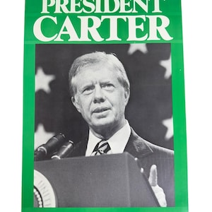 Manifesto elettorale di Jimmy Carter, cimeli della campagna elettorale democratica del 1980