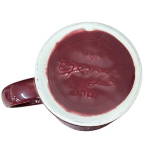 Fiesta - Cinnabar Red Java Handle Mug Homer Laughlin Ceramic Coffee Cup