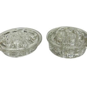 Juego de ranas de cristal vintage con 11 agujeros para manojos y ramos de flores