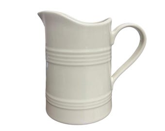 Fiesta - Brocca da fattoria in lino bianco sporco da 74 once Homer Laughlin HLC Fiestaware Nuova collezione di bicchieri in ceramica