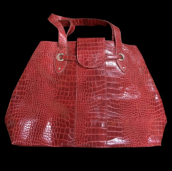 Red and silver purse sale