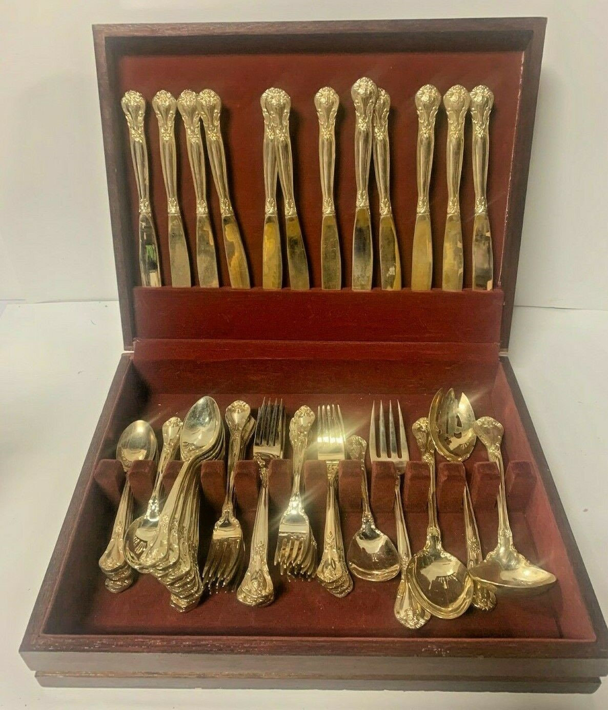 Vintage Godinger Silverplated Grand Master Pattern 62 Piece Etsy