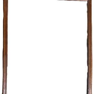 Dark Brown Solid Wood Frame Good Condition Vintage