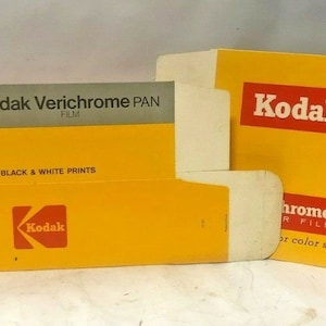 2 Vintage Kodachrome Kodacolor Verichrome Kodak 35 mm 110 Film Store Display