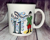 Vintage Fiesta 11th Day Of Christmas Ceramic Coffee Java Mug