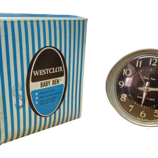 Westclox Baby Ben Wind Up Clock Vintage Collectible Decorative