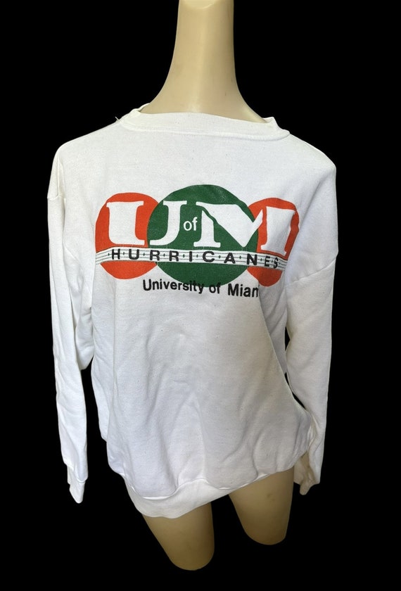 University of Miami Hurricanes Sweatshirt Vintage 