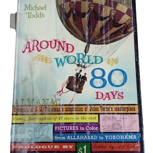 Around The World In 80 Days Almanac Vintage Collectible Book Memorabilia