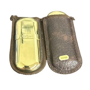 Marlboro Brass No.6 Lighter with Original Instructions (Set of 2)