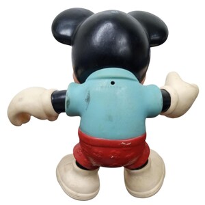 Disney Musse Pigg 8,5" leksaksfigur Vintage samlarobjekt Nostalgisk 1980-tal bild 3