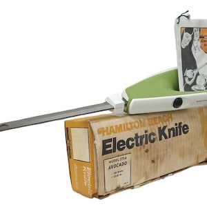 Hamilton Beach Electric Knife With Box Vintage Collectible Nostalgic Kitchenware
