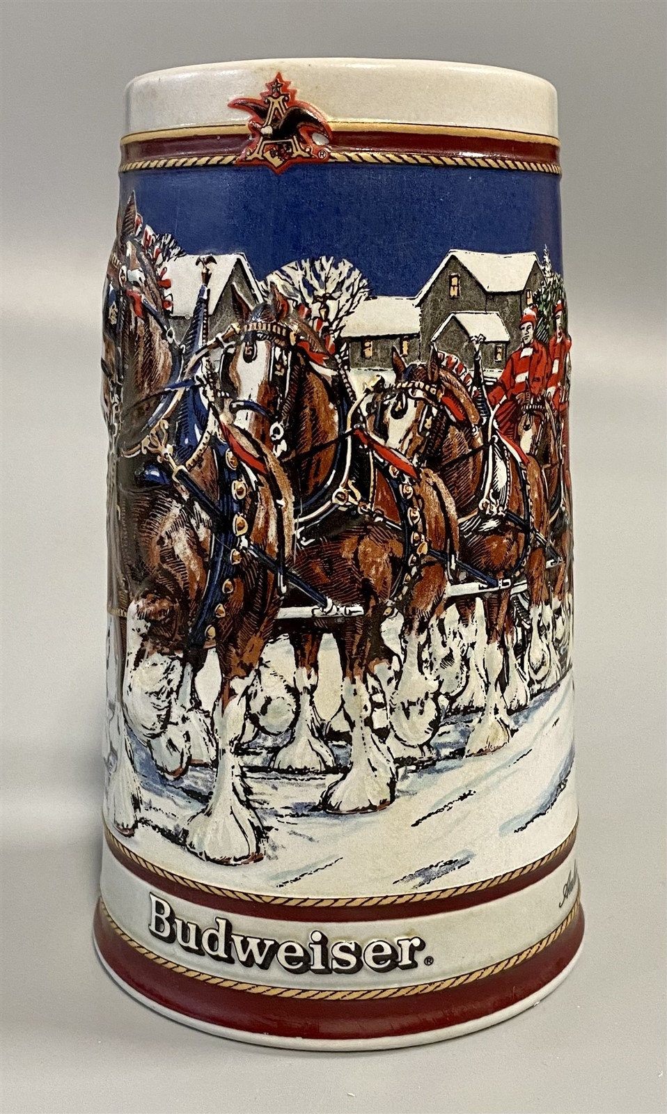 VINTAGE Budweiser 1989 Collector's Series Clydesdale Horse Beer