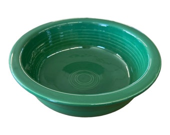 Fiesta - Jade Green Medium Soup Bowl Homer Laughlin Ceramic Dish Kitchenware HLC