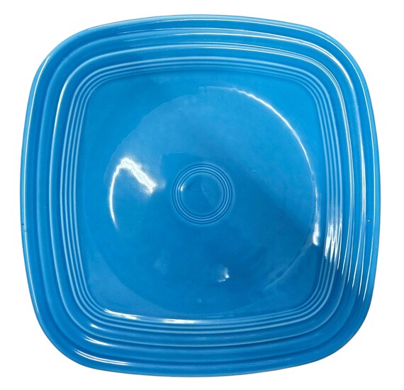 Fiesta Homer Laughlin Peacock Blue Dinner Plate – 10.5 Inch, Ceramic, Lead-Free, Made In USA, (May Have Minor Flaws)