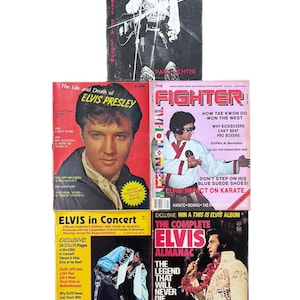 Elvis Presley Magazines Lot of 5 Collectors Issues Memorial Items Set 1