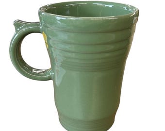 Fiesta - Sage Green Latte Mug Homer Laughlin Ceramic Coffee Cup Tea Kitchenware