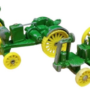 ERTL John Deere Diecast Tractors Set Of 3 Vintage Collectible Nostalgic Farming