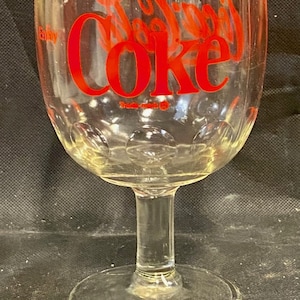Vintage Double Sided Coca Cola 16oz Bar Beer Glass