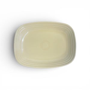 Fiesta - Ivory Rectangular Platter Homer Laughlin HLC Ceramic Serving Dish