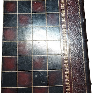 Vintage Antique Baldwin Brass Mount Vernon Large Fake Wooden Brown Black Book