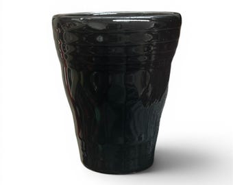 Fiesta - Black Bathroom Tumbler Homer Laughlin HLC Ceramic
