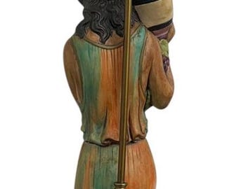Holland Mold Roman Woman Holding Grapes and Urn 40" Tall Working Lamp Antique