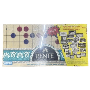 Pente 1989 Game Parker Brothers Box Set Game of Skill Vintage Board Game
