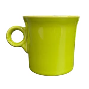 Fiesta - Lemongrass Green Ring Handled Mug Homer Laughlin Ceramic Coffee Cup Tea
