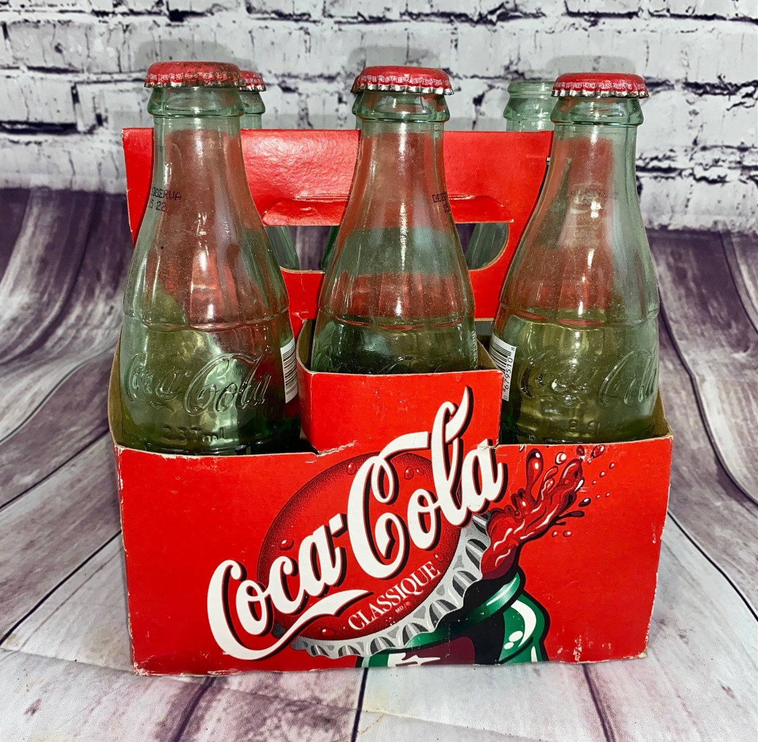 Vintage Six Pack of Coca-cola Classic 8 Ounce Bottles - Etsy