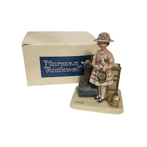 Norman Rockwell Vacation's Over Figurine by Norman Rockwell Museum Inc 1981