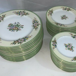 Blossom China Made in Japan Vintage 35 Piece Dinnerware Set